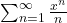 \sum_{n=1}^\infty\frac{x^n}n