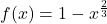 f(x)=1-x^\frac23