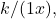 k/(1−x),