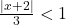 \frac{\left|x+2\right|}3<1