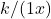  k/(1−x)