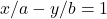  x²/a²    -    y²/b² = 1 