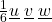 \frac16 \underline u\;\underline v\;\underline w 