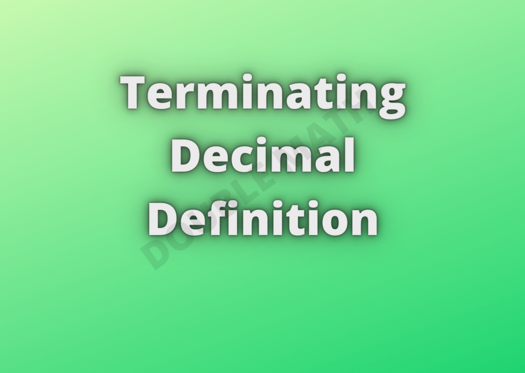 terminating decimal image